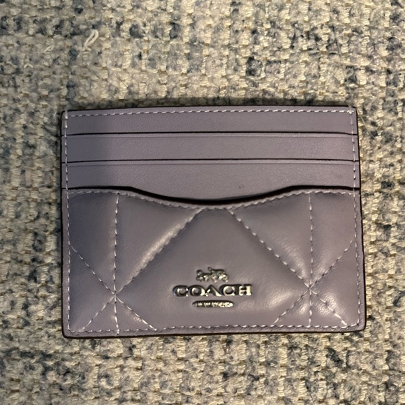 NWT. Purple coach card holder - Picture 1 of 3